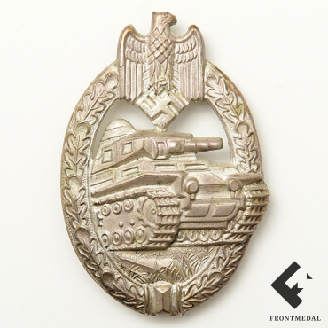 Знак За танковую атаку в серебре (клеймо A.S.)