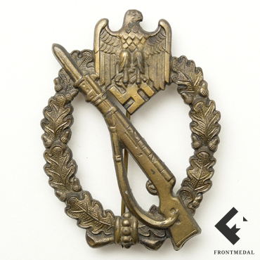 Пехотный штурмовой знак в бронзе (Wilhelm Deumer, Ludenscheid)