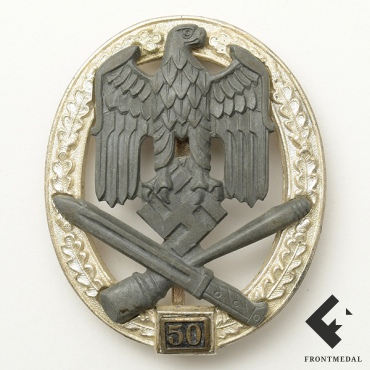 Общий Штурмовой знак За 50 дней боев (клеймо JFS)