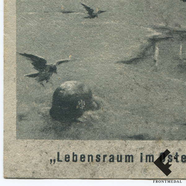 Агитационная почтовая карточка " lebensraum im Osten "
