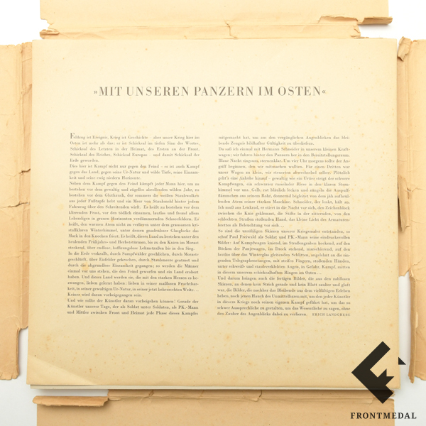  "MIT UNSEREN PANZERN IM OSTEN", 1943 .