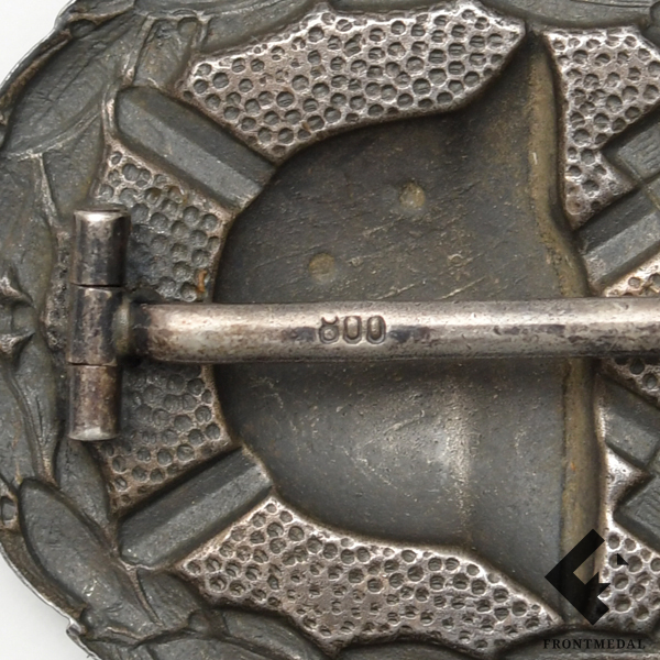 Знак За ранение 3 степени образца 1914 года из серебра