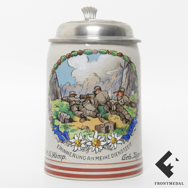 Именная пивная кружка "16. (E.M.G.) Komp. Geb. Jag. Rgt. 99"