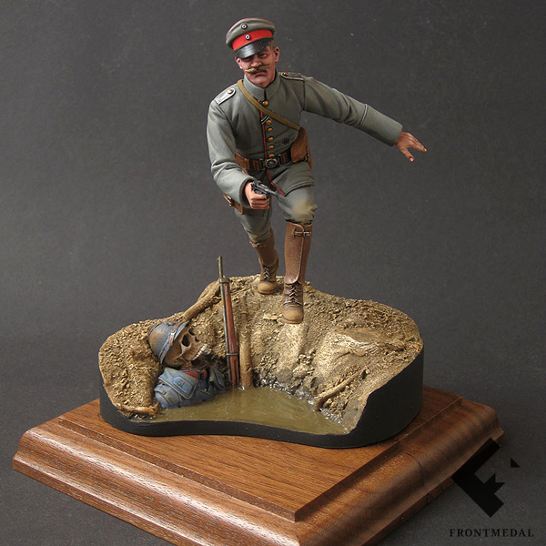 Прусский офицер во время атаки (Битва при Вердене, 1916)