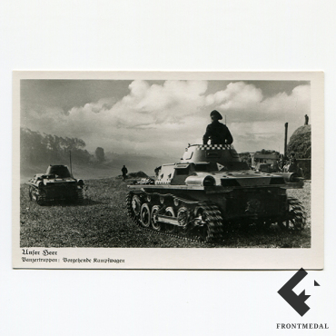 Фото-открытка "Танки T-1 на маневрах"