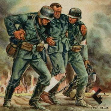 Почтовая карточка №4 из серии "Санитары на Восточном фронте"