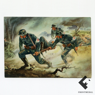 Почтовая карточка №3 из серии "Санитары на Восточном фронте"