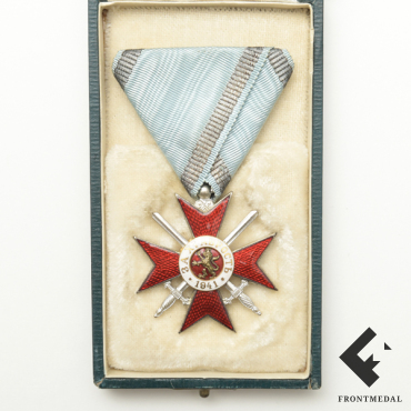 Крест "За храбрость" образца 1941 года в футляре (Болгария)