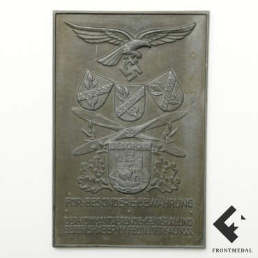 Плакетка Люфтваффе за отличие в ХХХ воздушном округе