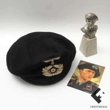 Специальный защитный черный берет танкистов Вермахта