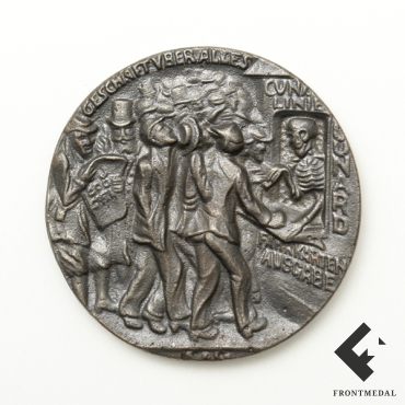 Настольная медаль "Гибель Лузитании" (Великобритания, 1915 г.)