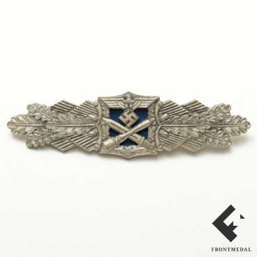 Шпанга "За Ближний Бой" в серебре с голубой вставкой