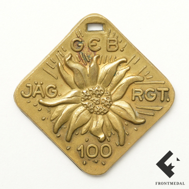 Памятный жетон 100-го горнострелкового полка из 5 ГСД