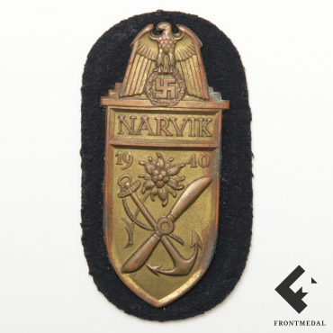 Щит "NARVIK" на подложке ВМФ Кригсмарине