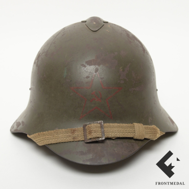 Стальной шлем образца 1936 г. (СШ-36) со звездой с серпом и молотом