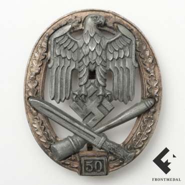 Общий Штурмовой знак за 50 дней боев (клеймо RK)