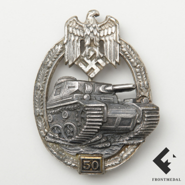 Знак за 50 дней танковых боев в серебре (C.E. Junker)