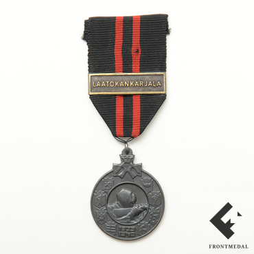 Медаль с планкой "LAATOKAN KARJALA" (Район Ладоги в Карелии)