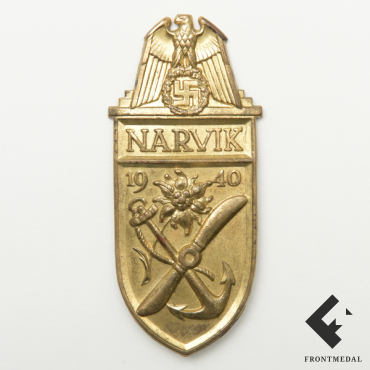 Нарукавный щит за порт "Нарвик" в золоте без подложки